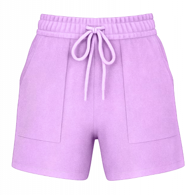 Adult Garment Dye Women's Shorts Neon Violet (GDWS-100)